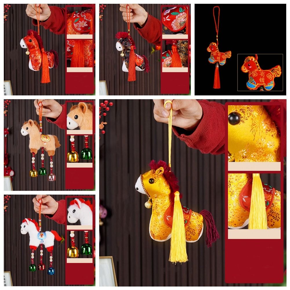 Cartoon Horse Keychain Plush G - Home Textiles Meaning ulasan dan harga