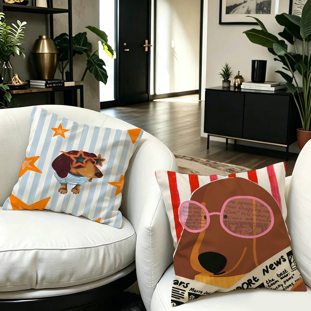 Sausage Dog Dachshund cute Pil - Home Textiles And Furnishing ulasan dan harga