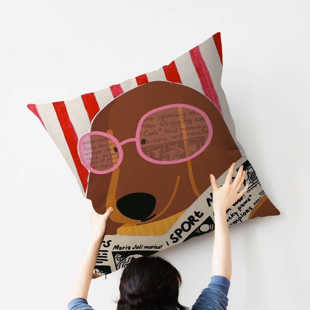 Sausage Dog Dachshund cute Pil - Home Textiles And Furnishing ulasan dan harga