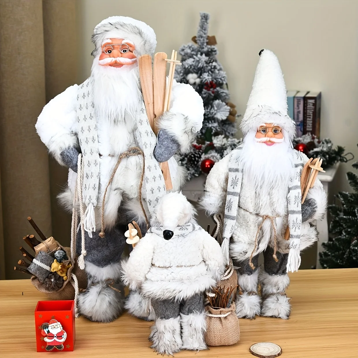 Blue and white Santa Claus, Ch - Home Textiles And Furnishing ulasan dan harga