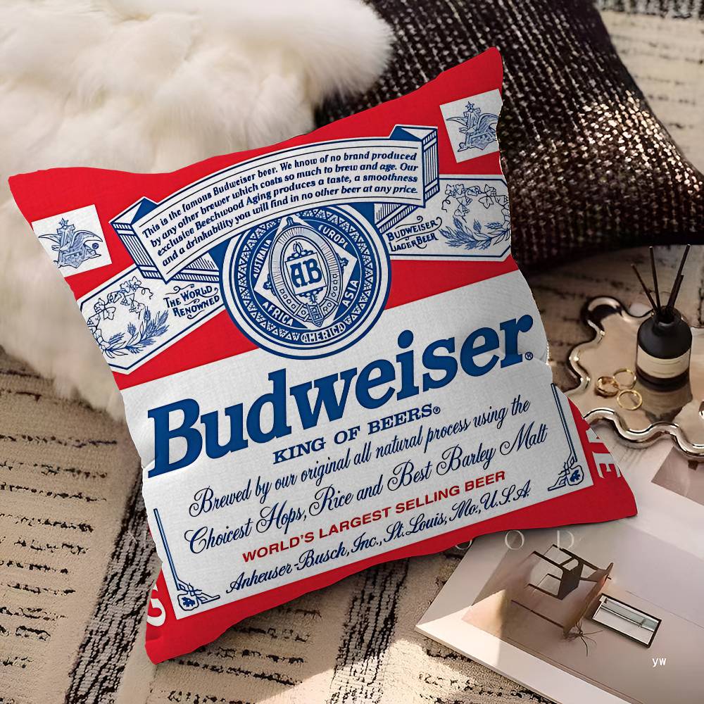 King Of Beer B-Budweiser Pillo - Home Textiles And Furnishing ulasan dan harga