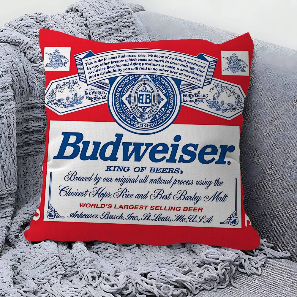 King Of Beer B-Budweiser Pillo - Home Textiles And Furnishing ulasan dan harga