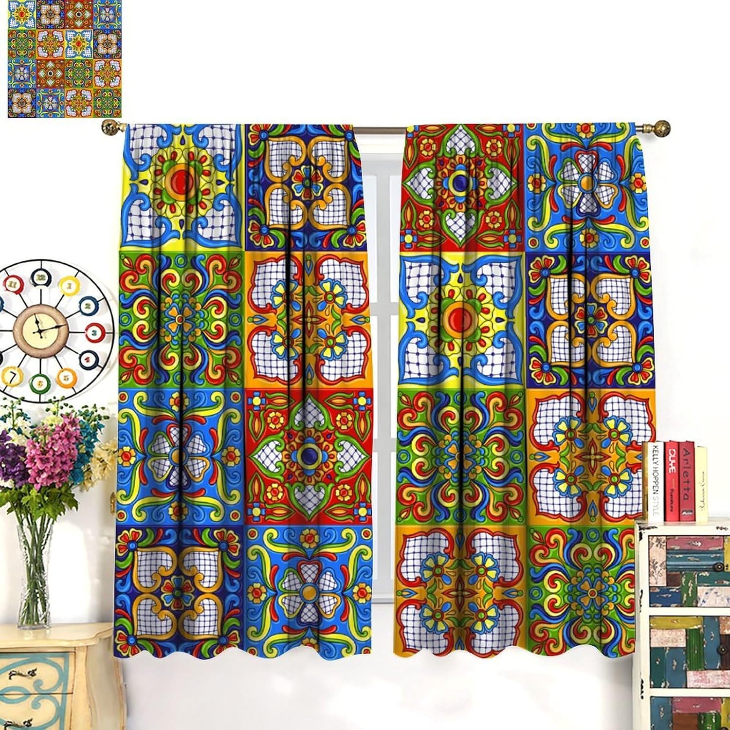 Luxurious Bohemian Moroccan Pa - Home Textiles Luxury Curtains ulasan dan harga