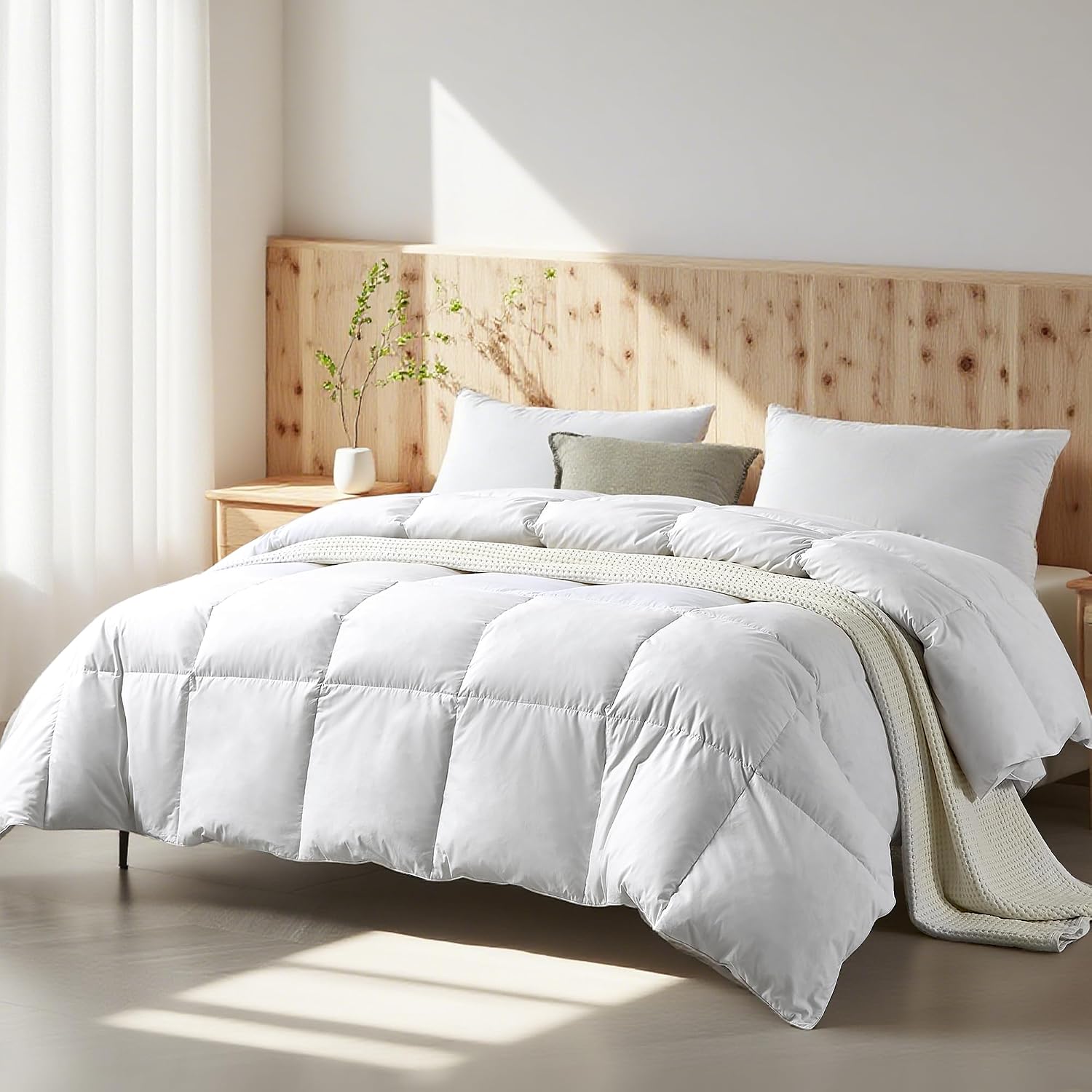 100% Organic Cotton Feather &  - Duvet Insert White ulasan dan harga