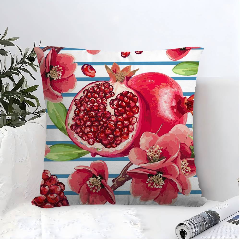 Fruit Pomegranate Painting Pil - Home Textiles And Furnishing ulasan dan harga