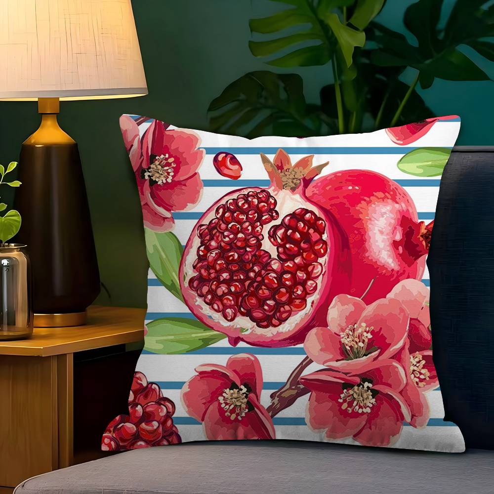 Fruit Pomegranate Painting Pil - Home Textiles And Furnishing ulasan dan harga