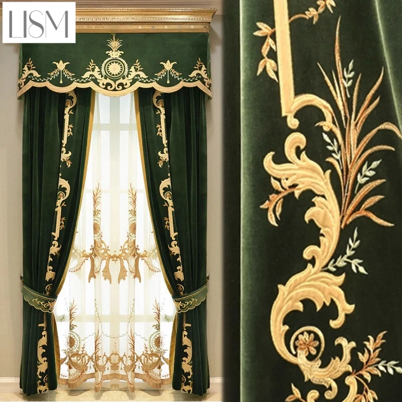 European Luxury Curtains for L - Home Textiles Luxury Curtains ulasan dan harga
