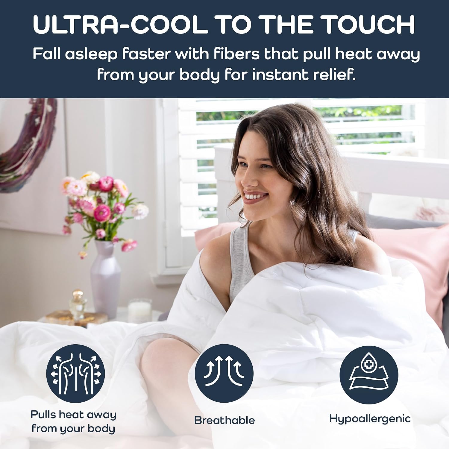 Cooling King Comforter - Hypoa - Duvet Insert White ulasan dan harga