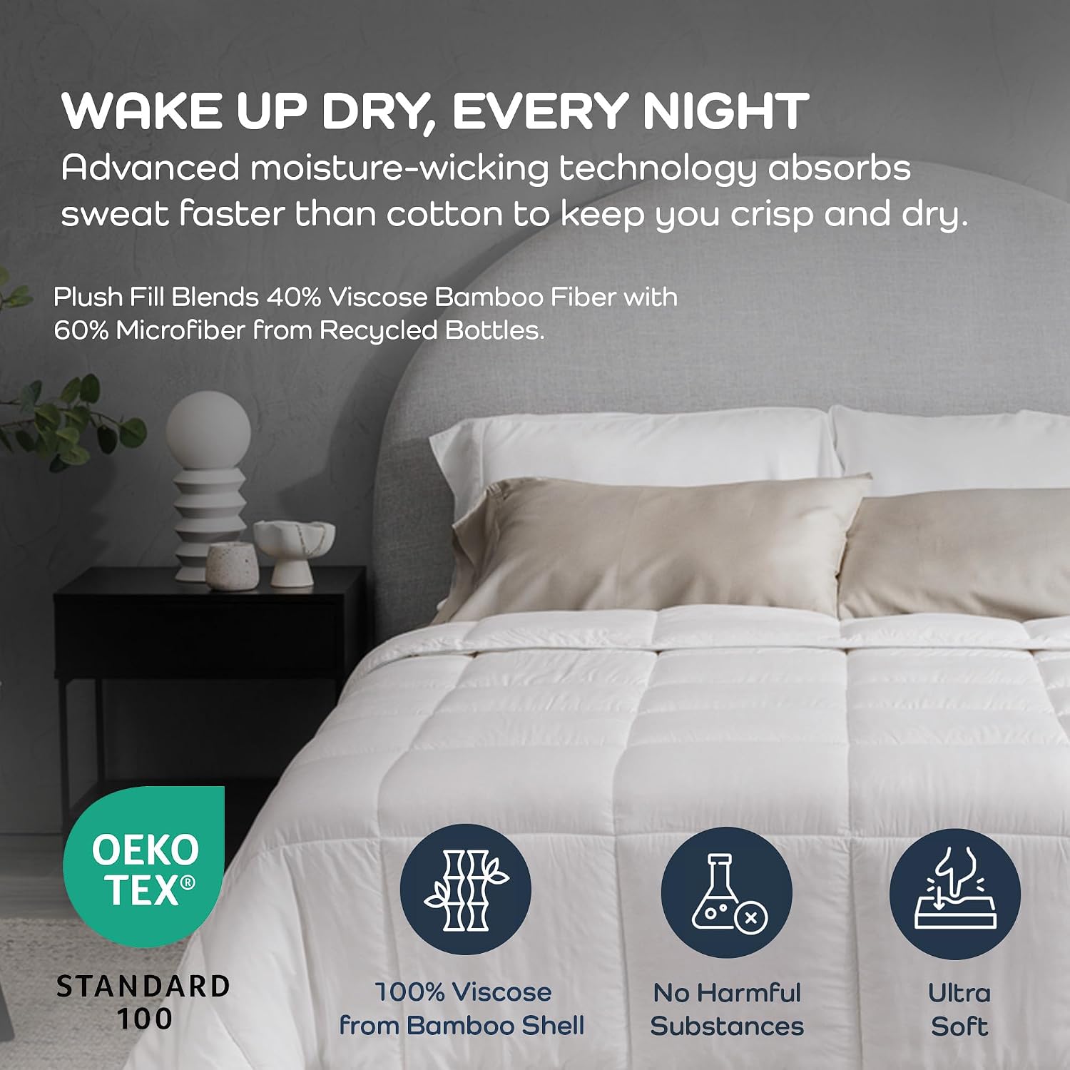 Cooling King Comforter - Hypoa - Duvet Insert White ulasan dan harga