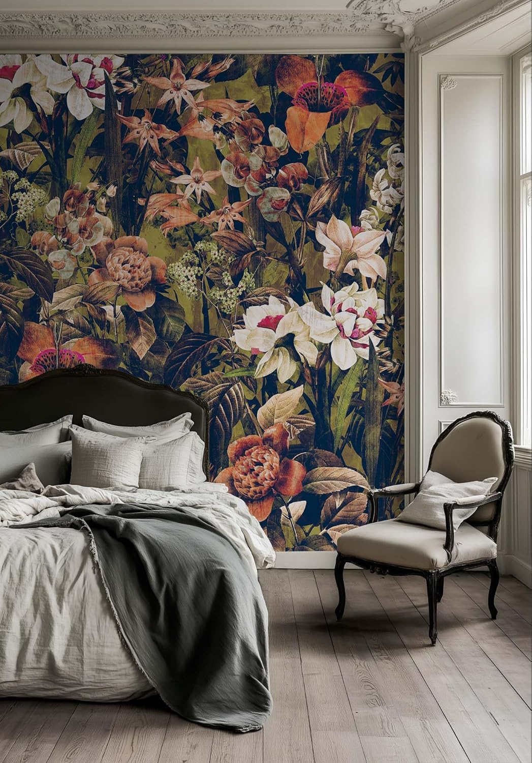 Luxury Floral Tapestry Bed Bac - Home Textiles Luxury Curtains ulasan dan harga