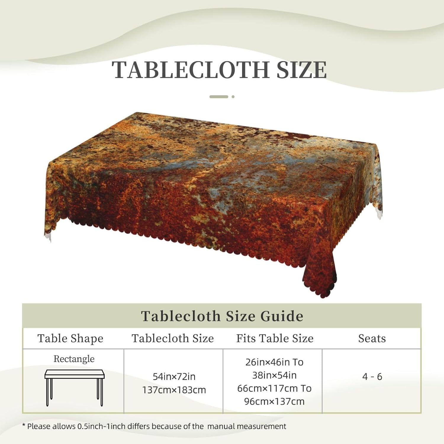 Industrial Brown Rust Metal Ta - Home Textile Industry ulasan dan harga