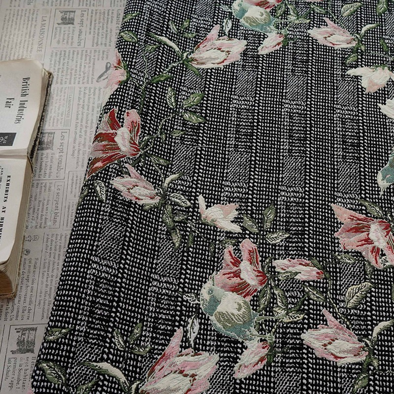 European Relief Floral Bird Ja - Home Textiles Luxury Curtains ulasan dan harga